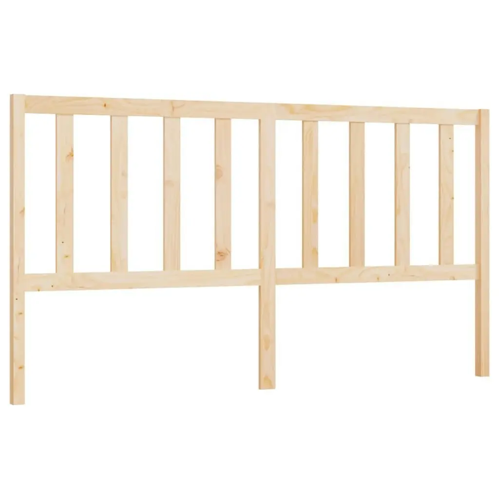 Bed Headboard 186 cm Solid Wood Pine 817755