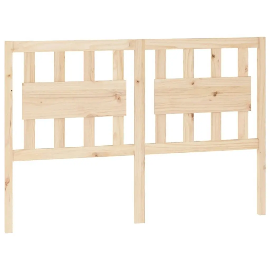 Bed Headboard 140.5 cm Solid Wood Pine 818565