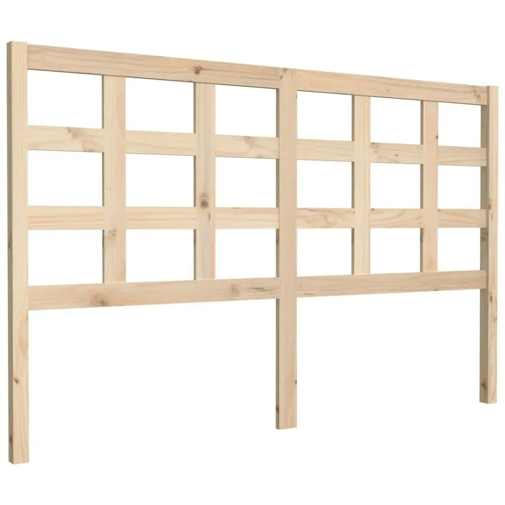 Bed Headboard 156 cm Solid Wood Pine 817895