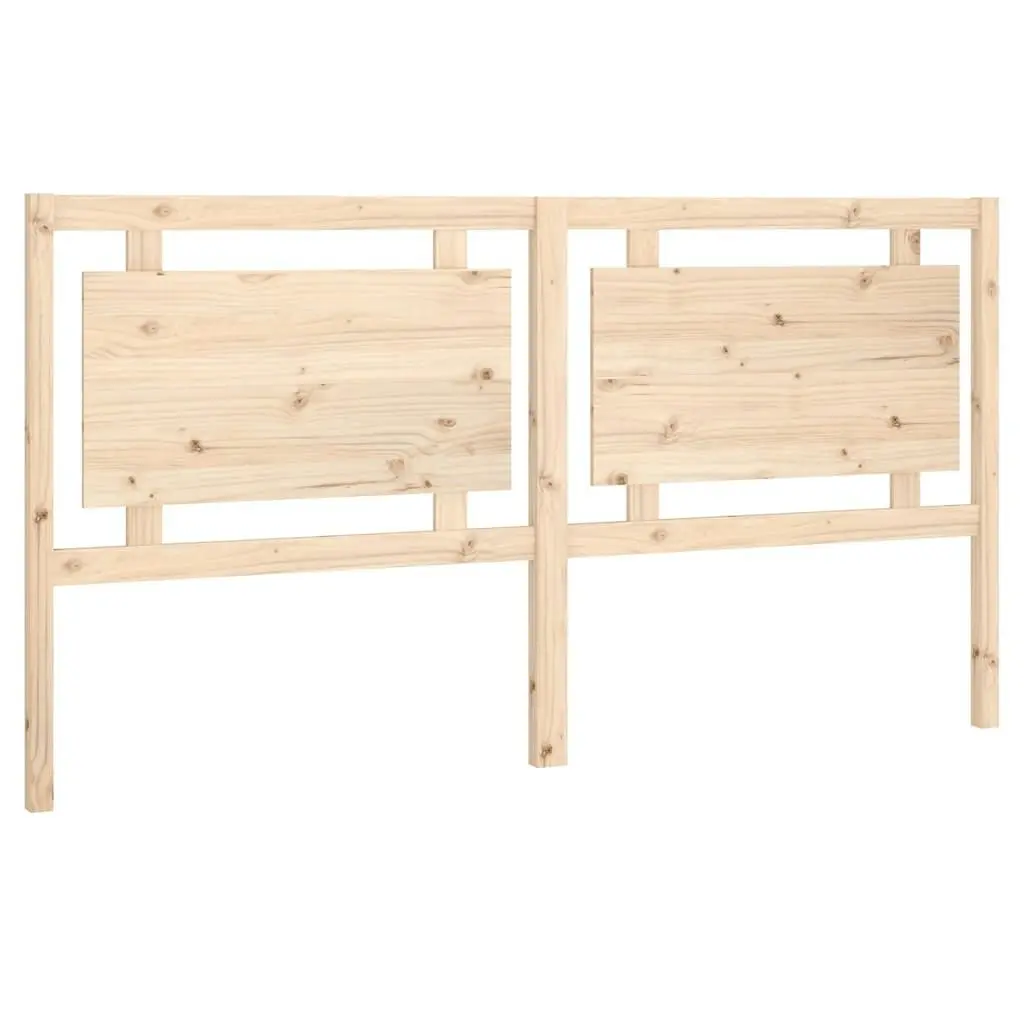 Bed Headboard 185.5 cm Solid Wood Pine 817955