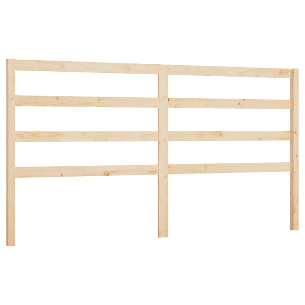 Bed Headboard 186 cm Solid Wood Pine 817655