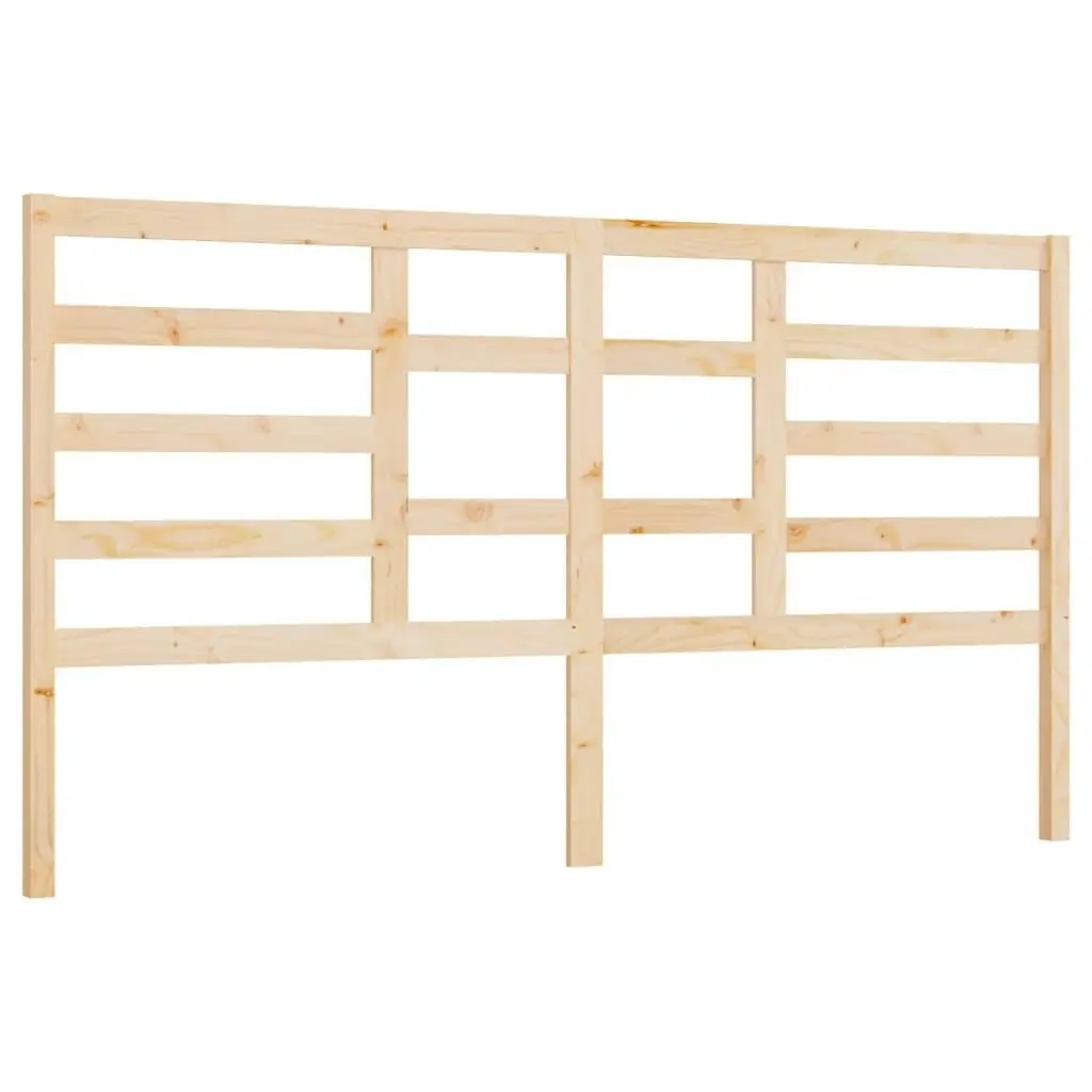 Bed Headboard 186 cm Solid Wood Pine 818155