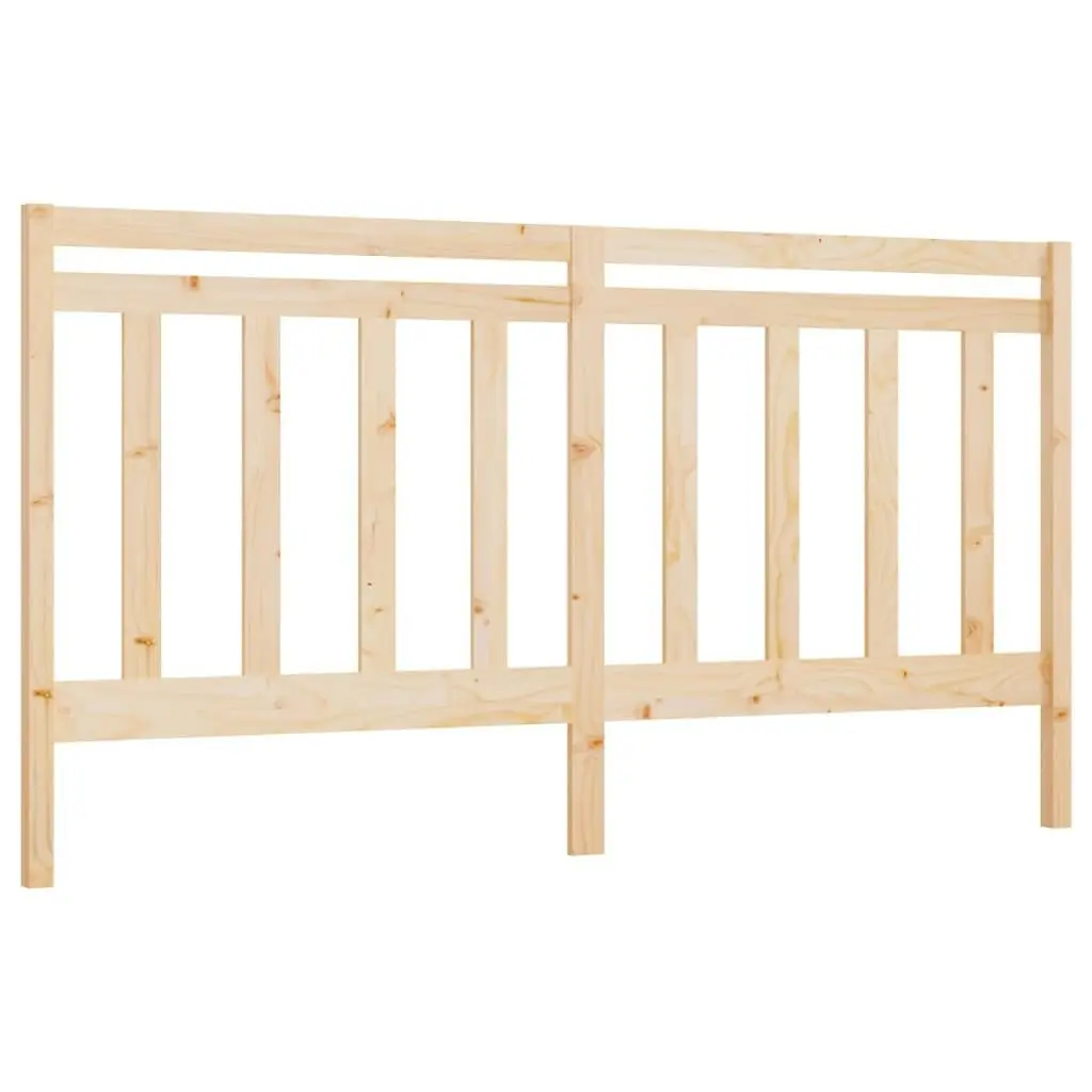 Bed Headboard 186 cm Solid Wood Pine 817805