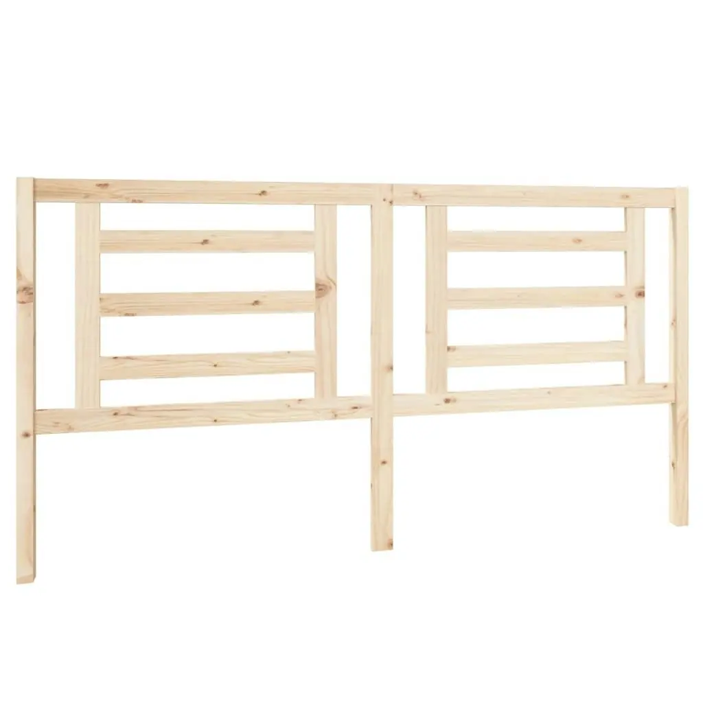 Bed Headboard 186 cm Solid Wood Pine 818835