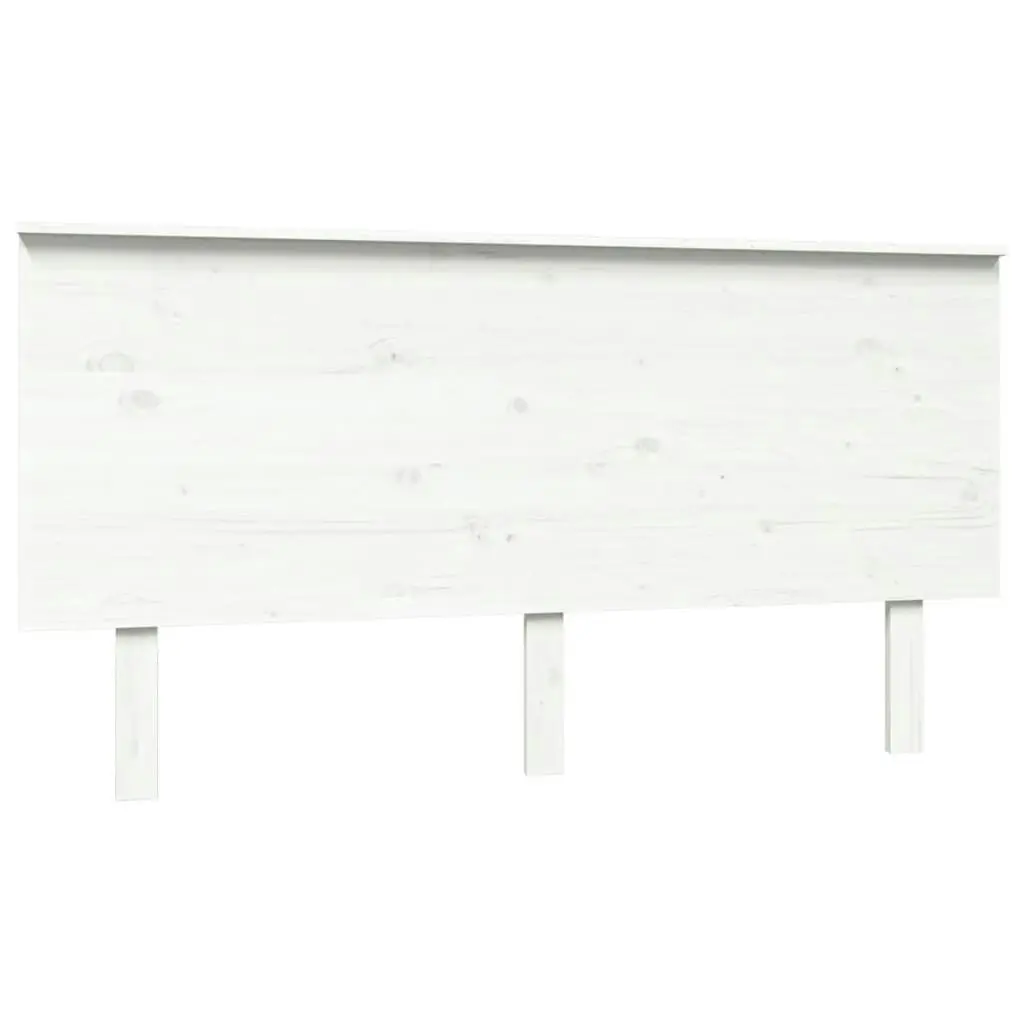 Bed Headboard White 154x6x82.5 cm Solid Wood Pine 819176