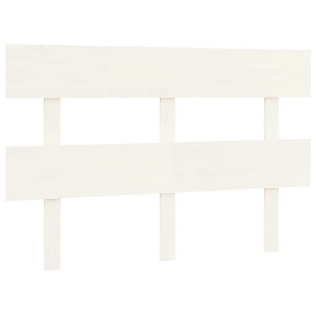 Bed Headboard White 138 cm Solid Wood Pine 819066