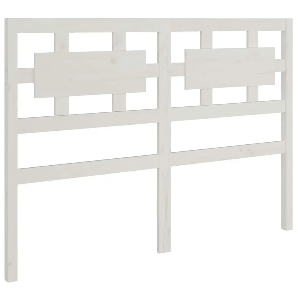 Bed Headboard White 140.5 cm Solid Wood Pine 818036