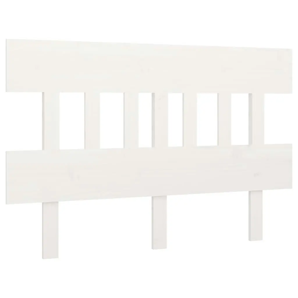 Bed Headboard White 138.5 cm Solid Wood Pine 819116