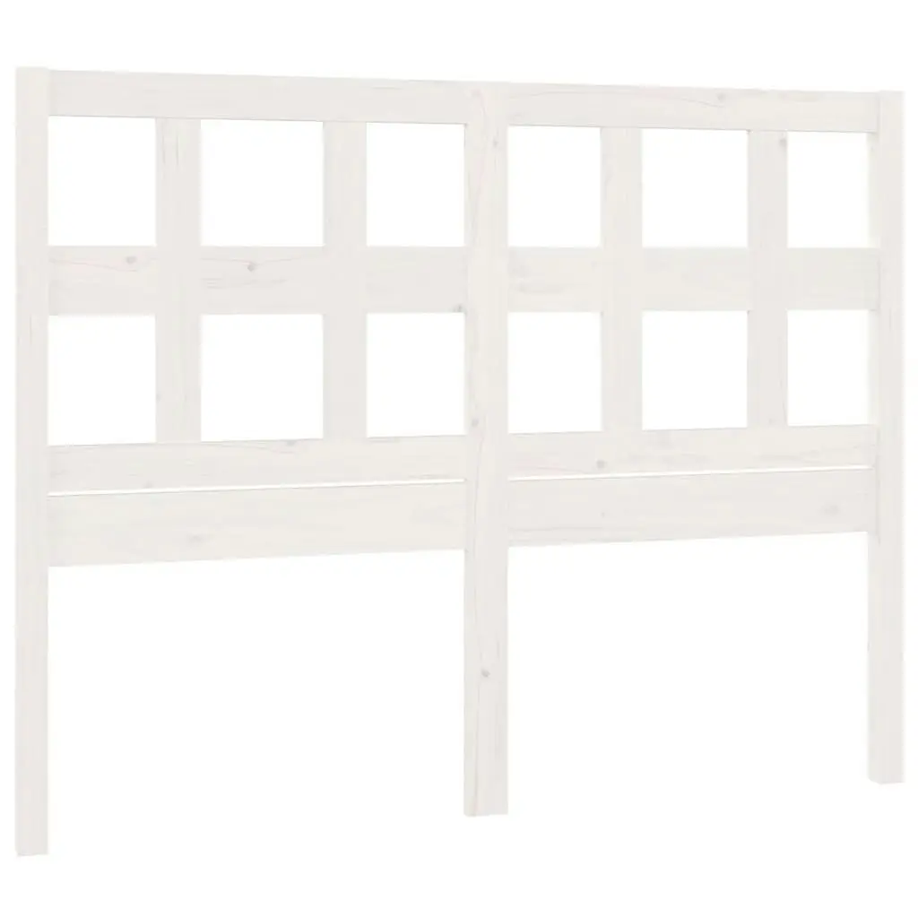 Bed Headboard White 185.5 cm Solid Wood Pine 818936