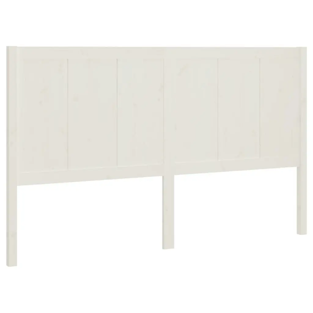 Bed Headboard White 185.5 cm Solid Pine Wood 818106