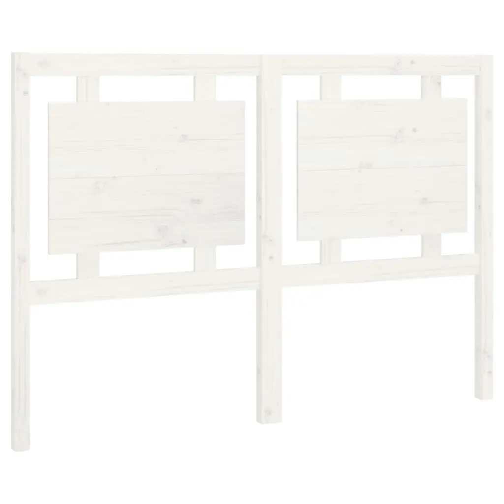 Bed Headboard White 140.5 cm Solid Wood Pine 817936