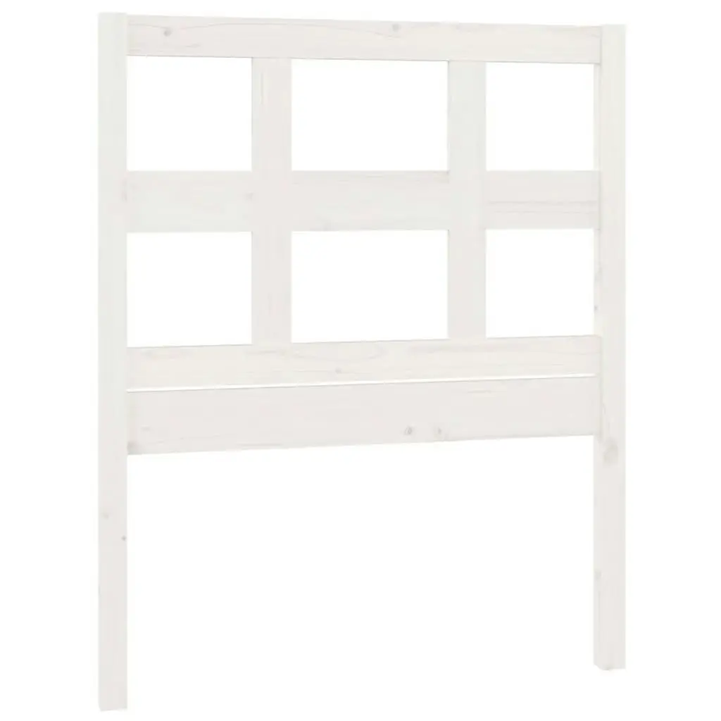 Bed Headboard White 95.5 cm Solid Wood Pine 818901