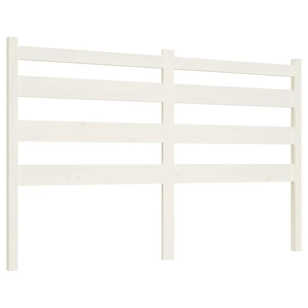 Bed Headboard White 186 cm Solid Wood Pine 818436