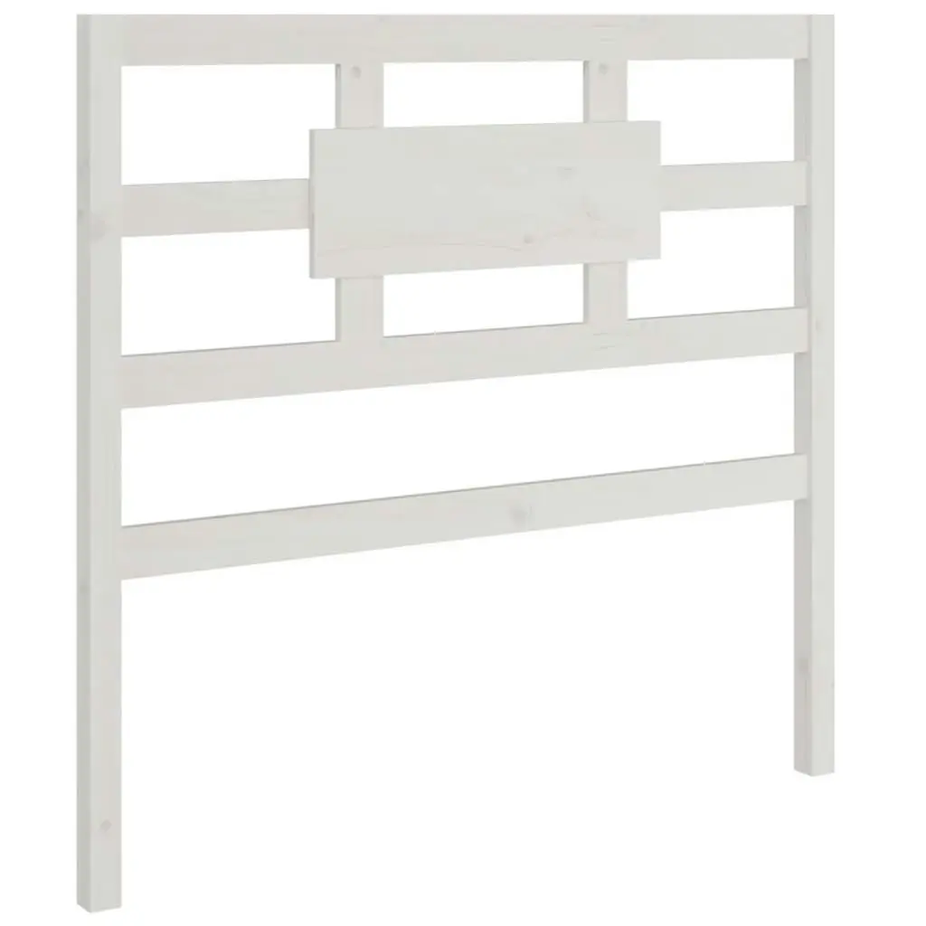 Bed Headboard White 95.5 cm Solid Wood Pine 818021