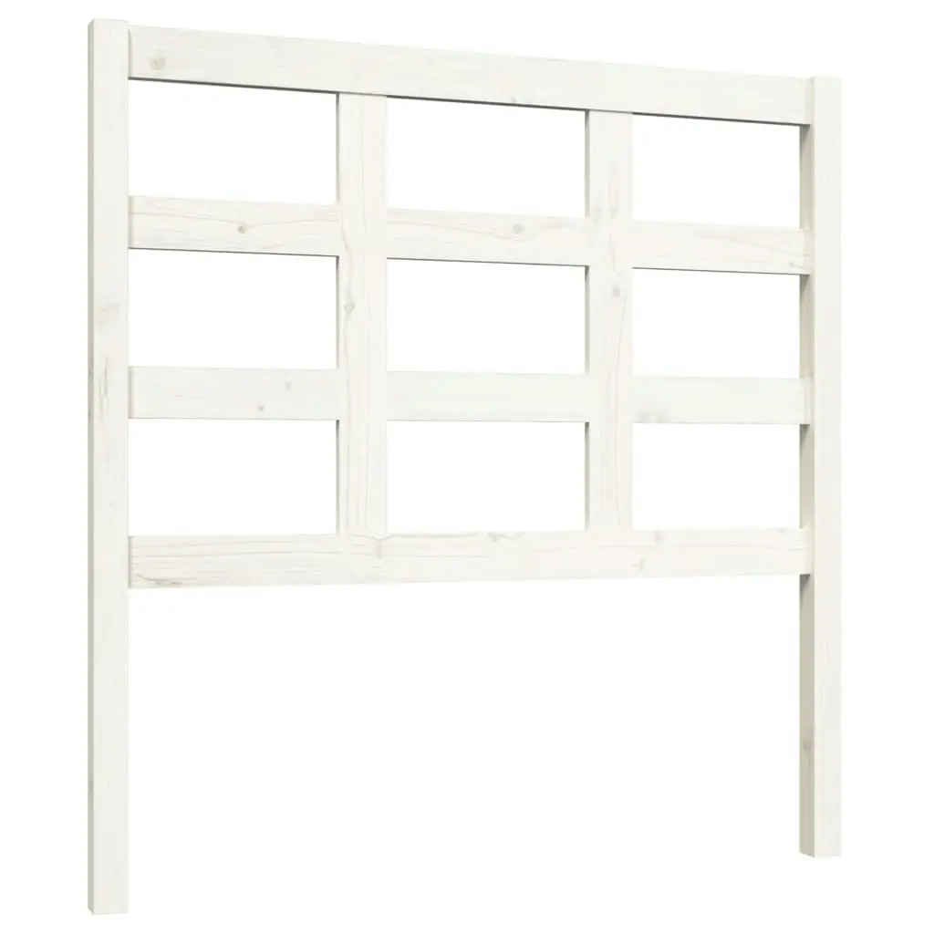 Bed Headboard White 95.5x4x100 cm Solid Wood Pine 817871