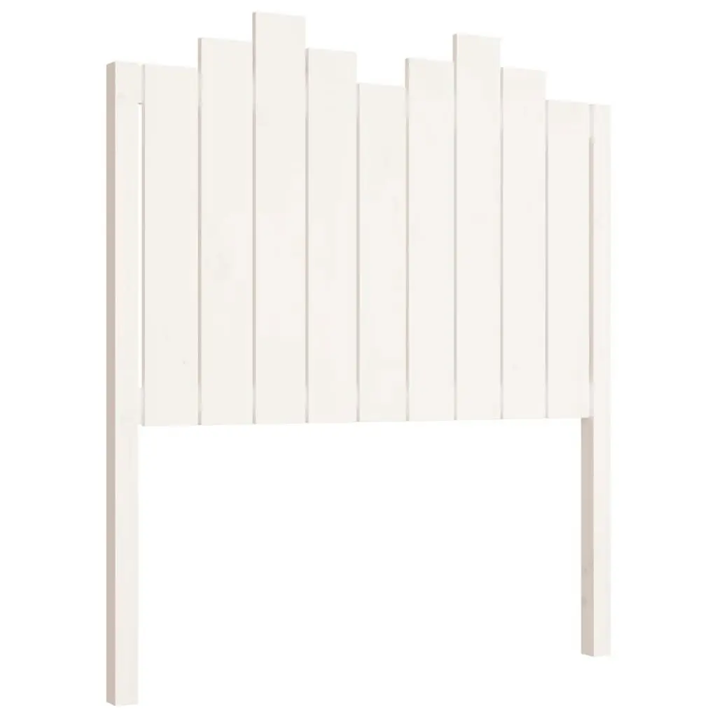 Bed Headboard White 96 cm Solid Wood Pine 818451