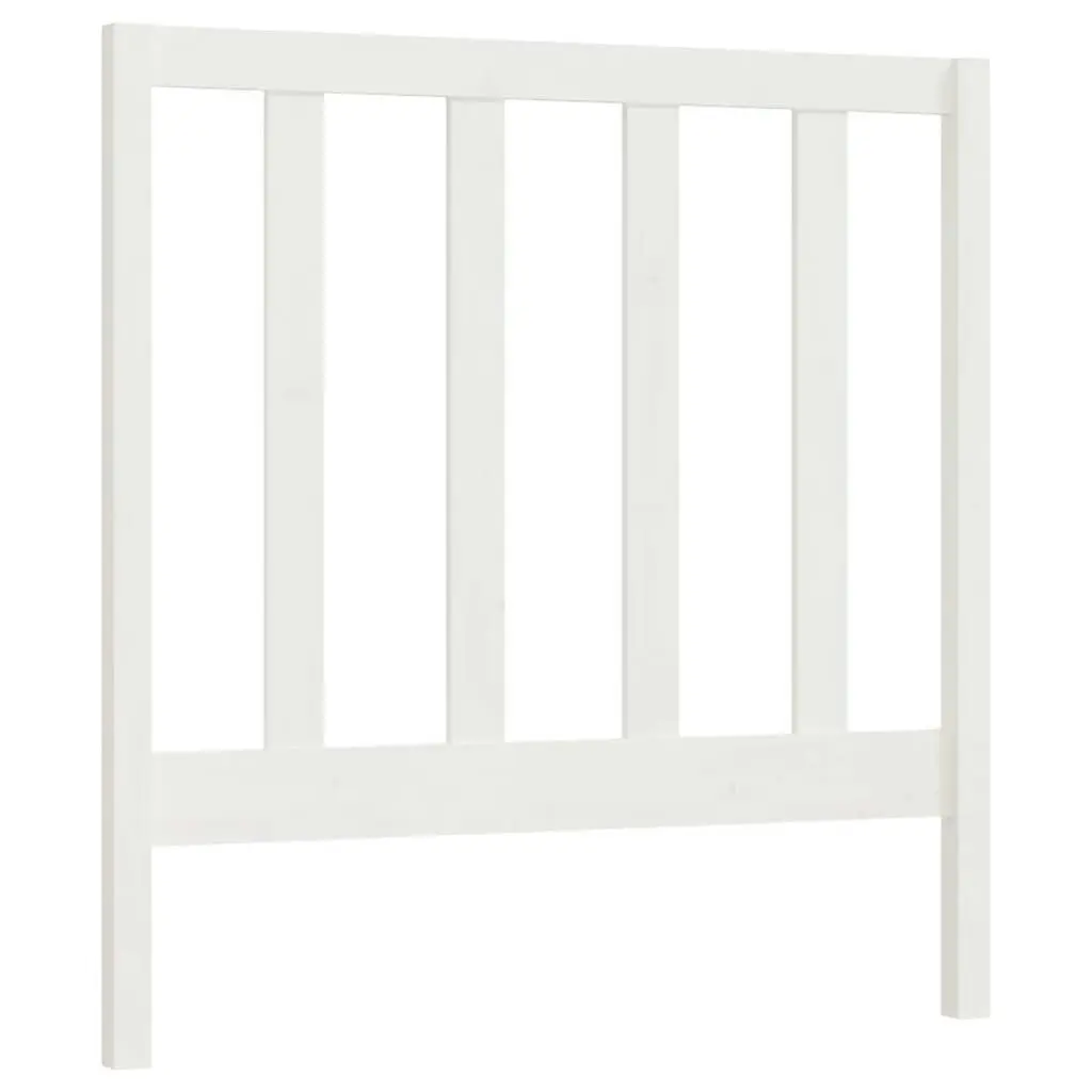 Bed Headboard White 96 cm Solid Wood Pine 817671