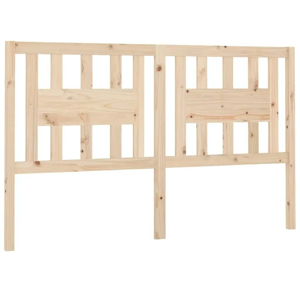 Headboard 141 cm Solid Wood Pine 818665