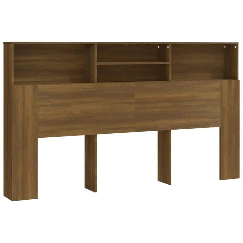 Headboard Cabinet Brown oak 180 cm 817257