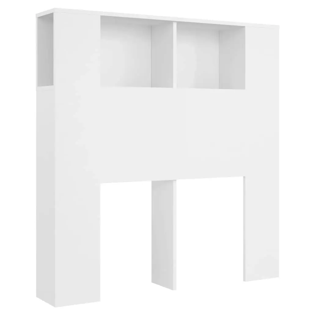 Headboard Cabinet White 100 cm 811907