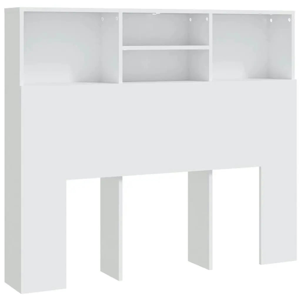 Headboard Cabinet White 120x19x103.5 cm 811853