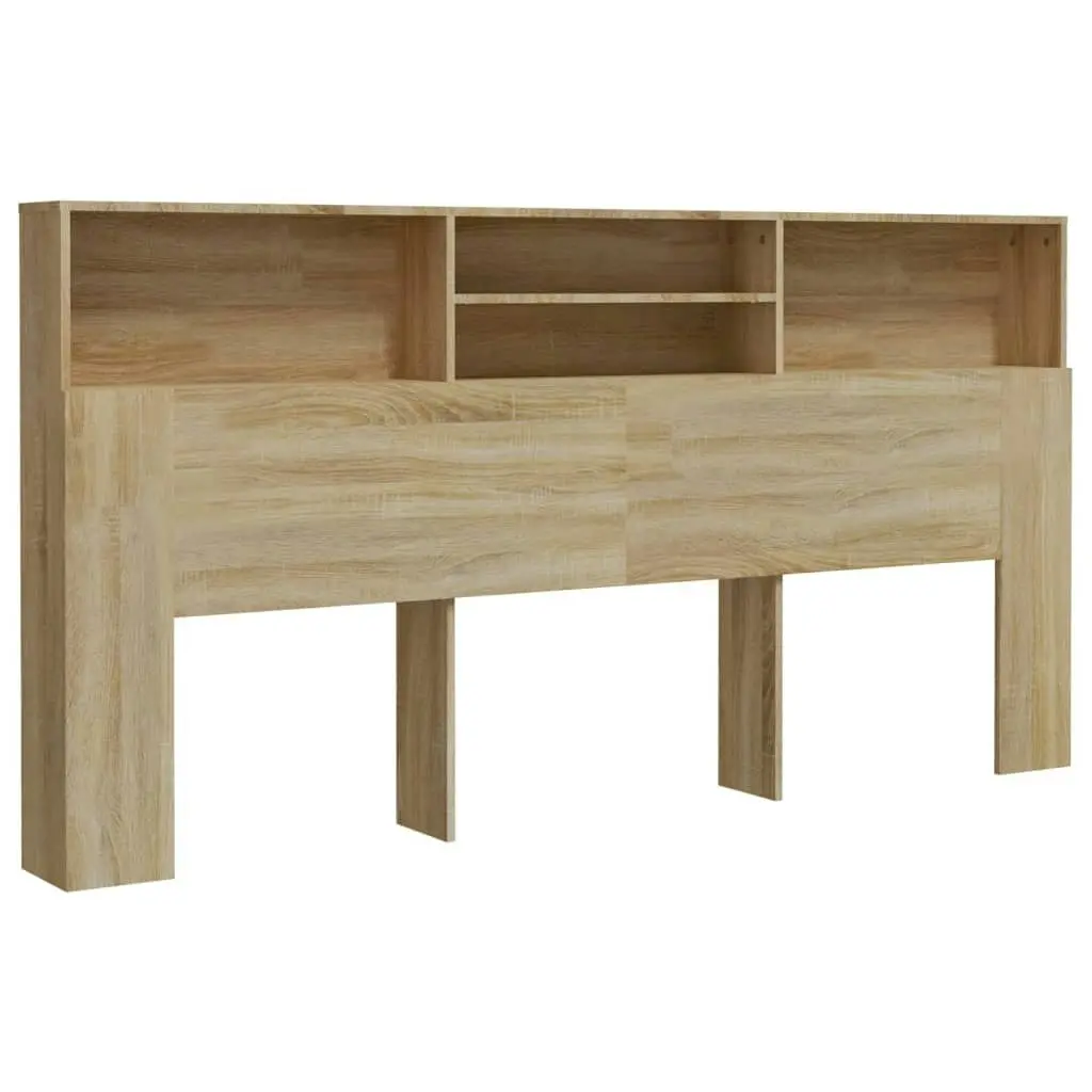 Headboard Cabinet Sonoma Oak 200x19x103.5 cm 811892