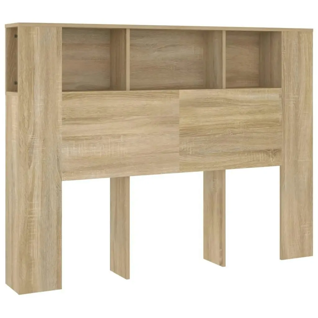 Headboard Cabinet Sonoma Oak 140x18.5x104.5 cm 811928