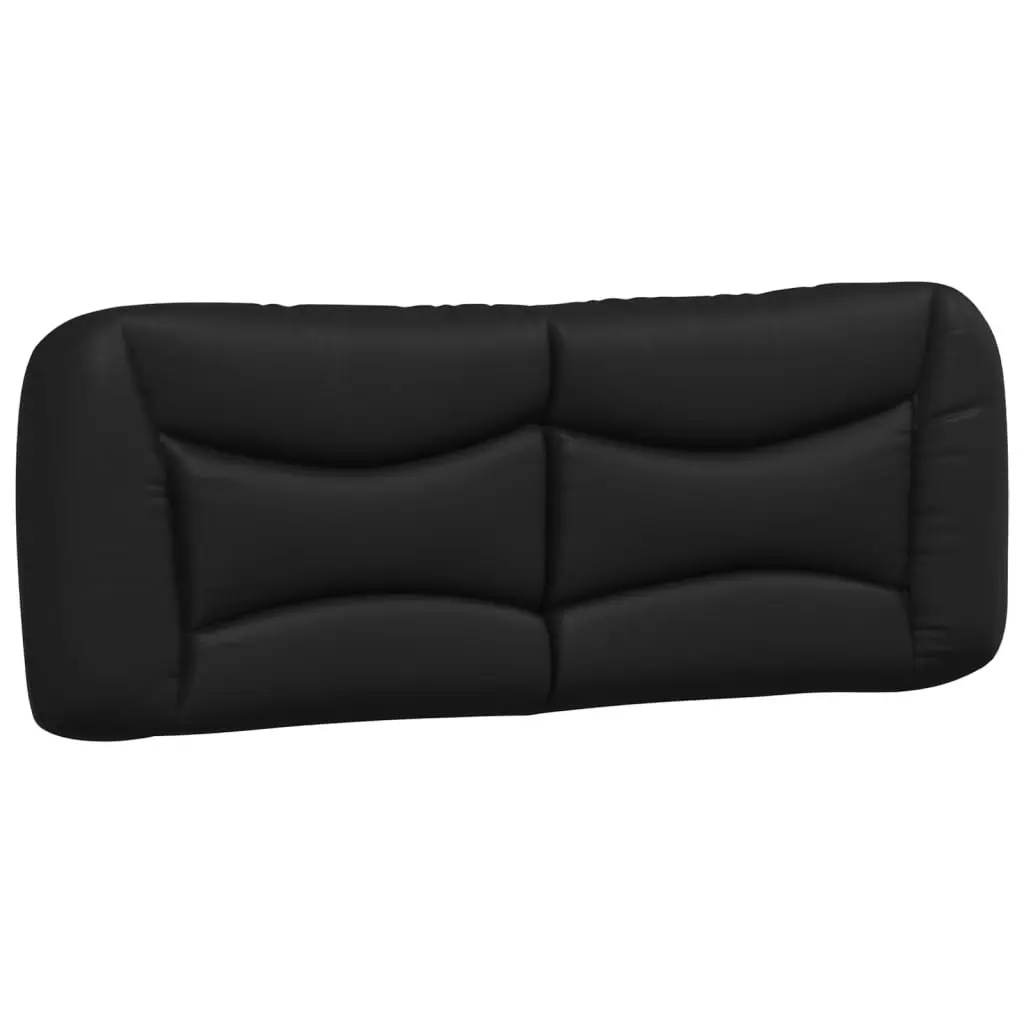 Headboard Cushion Black 137 cm Double Faux Leather 374575