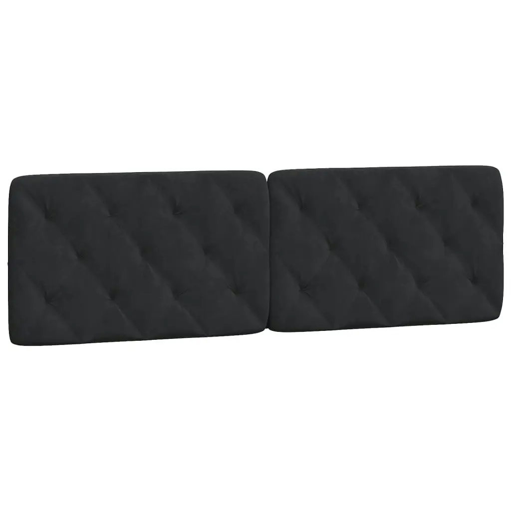 Headboard Cushion Black 153 cm Velvet 3207699