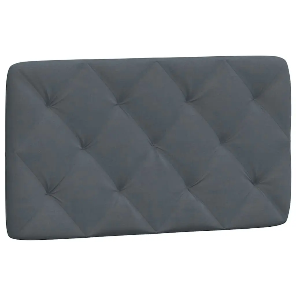 Headboard Cushion Dark Grey 90 cm Velvet 374709