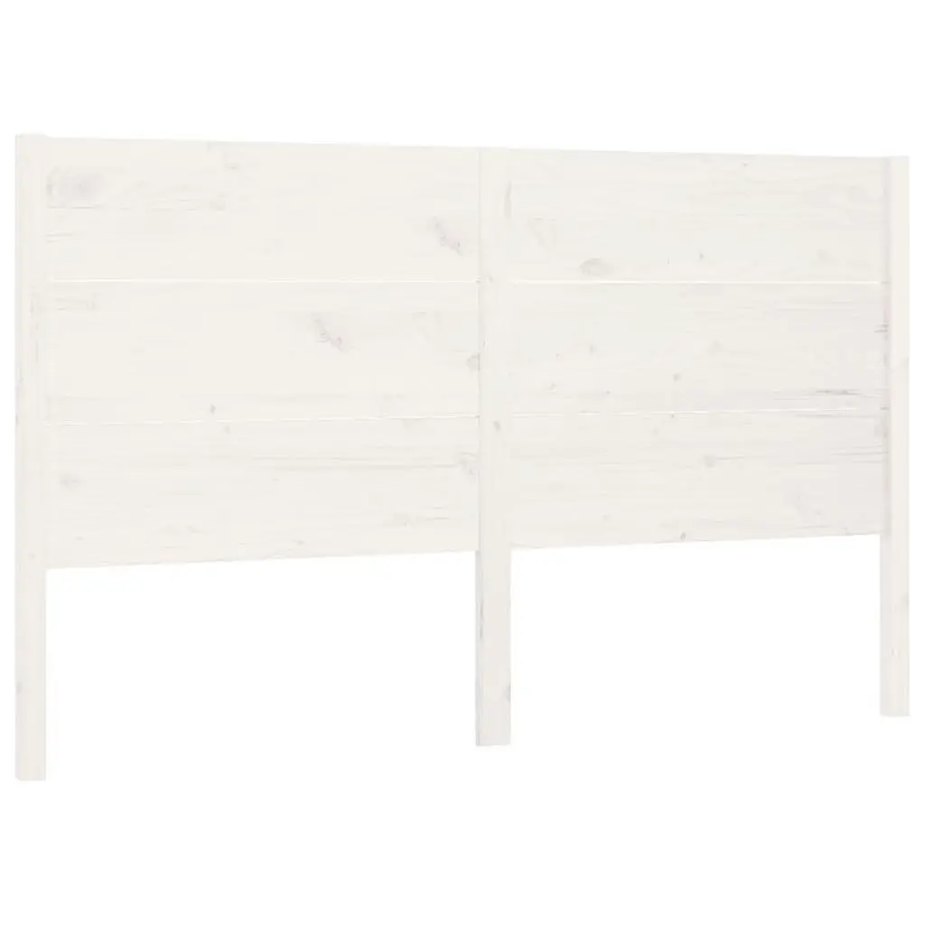 Headboard White 156 cm Solid Wood Pine 818726