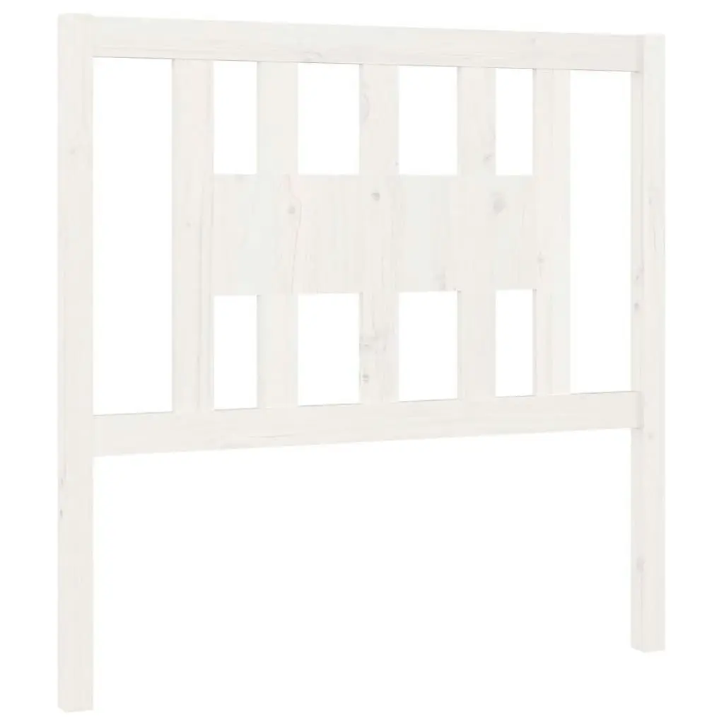 Headboard White 96 cm Solid Wood Pine 818651