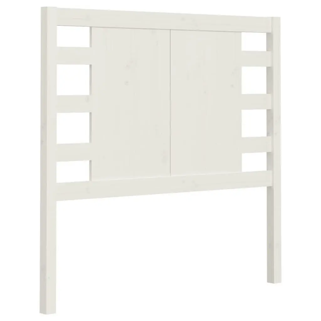 Headboard White 96x4x100 cm Solid Wood Pine 818751