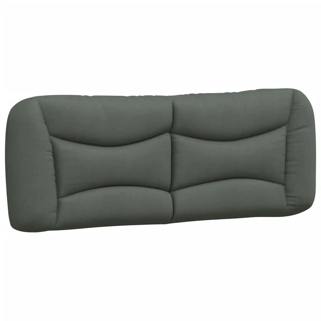 Headboard Cushion Dark Grey 137 cm Double Fabric 374573