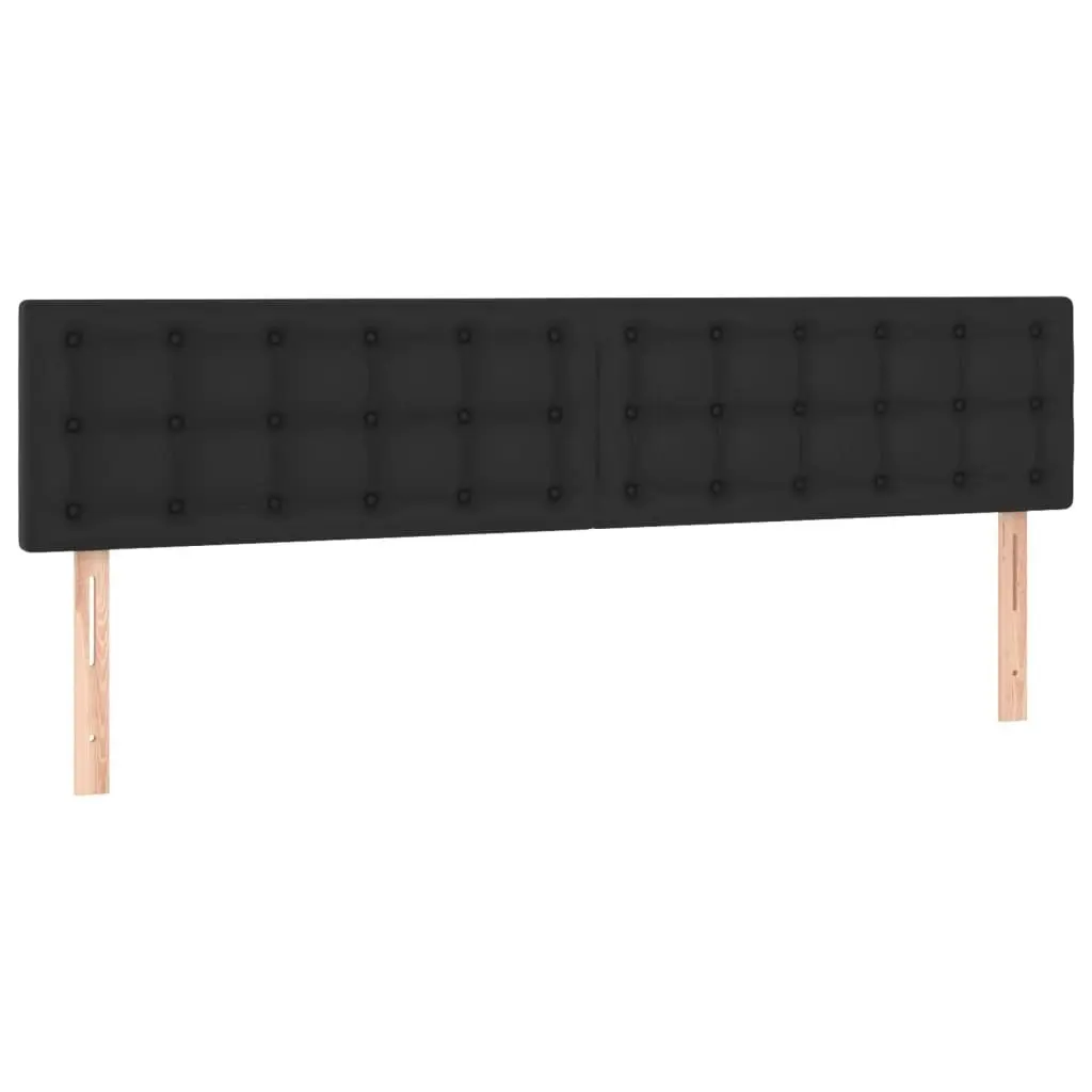 Headboards 2 pcs Black 100 cm Faux Leather 346524