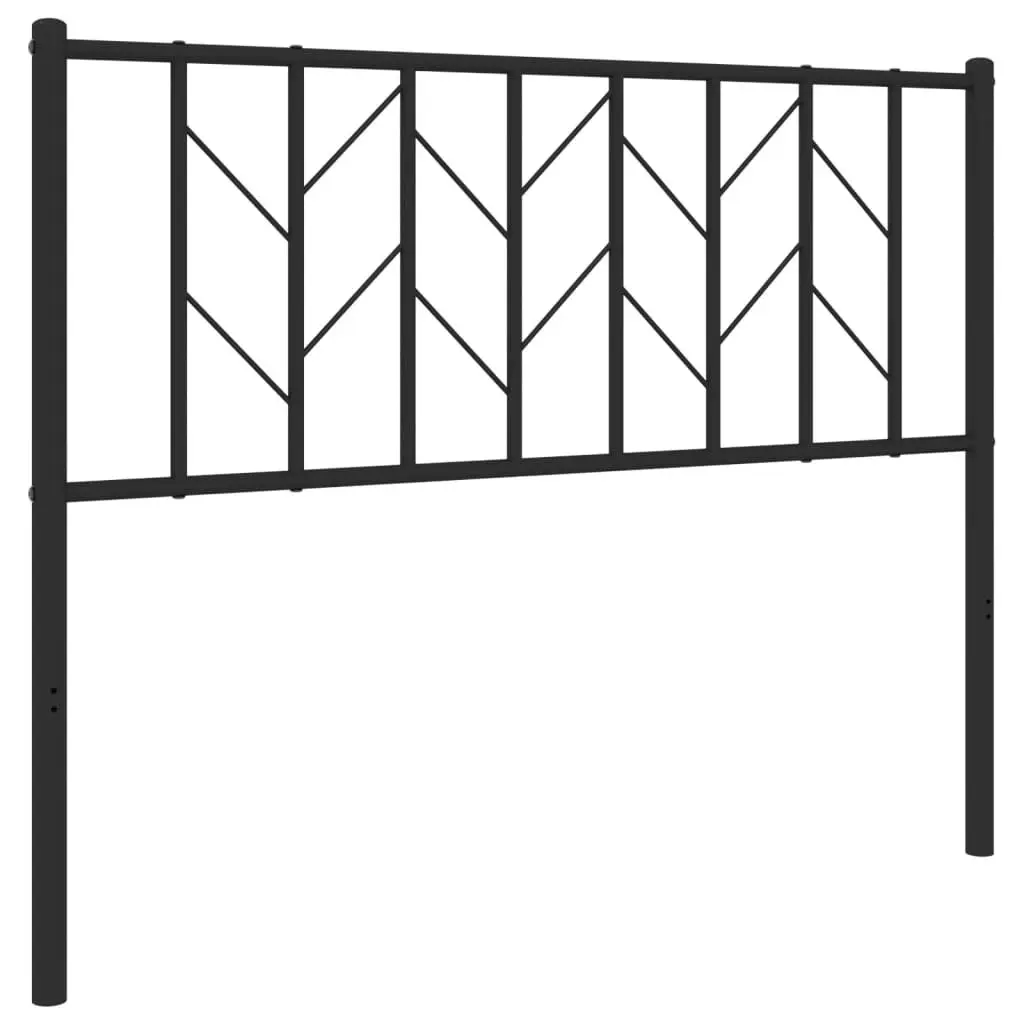 Metal Headboard Black 107 cm King Single 374467