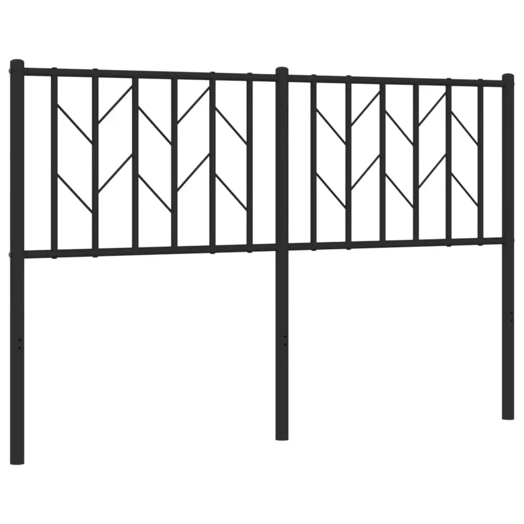 Metal Headboard Black 137 cm 374469