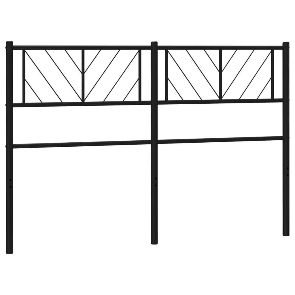 Metal Headboard Black 152 cm 372213