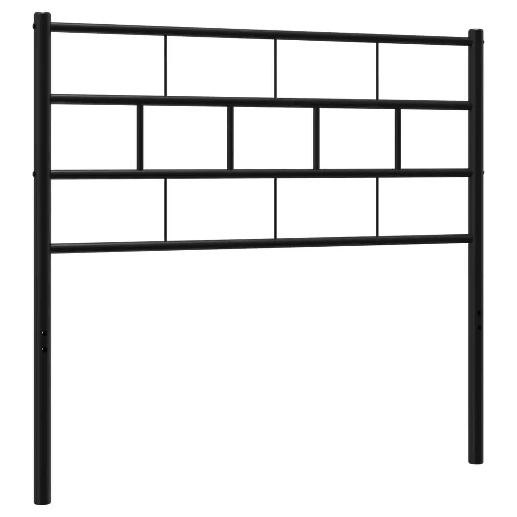 Metal Headboard Black 90 cm 355687