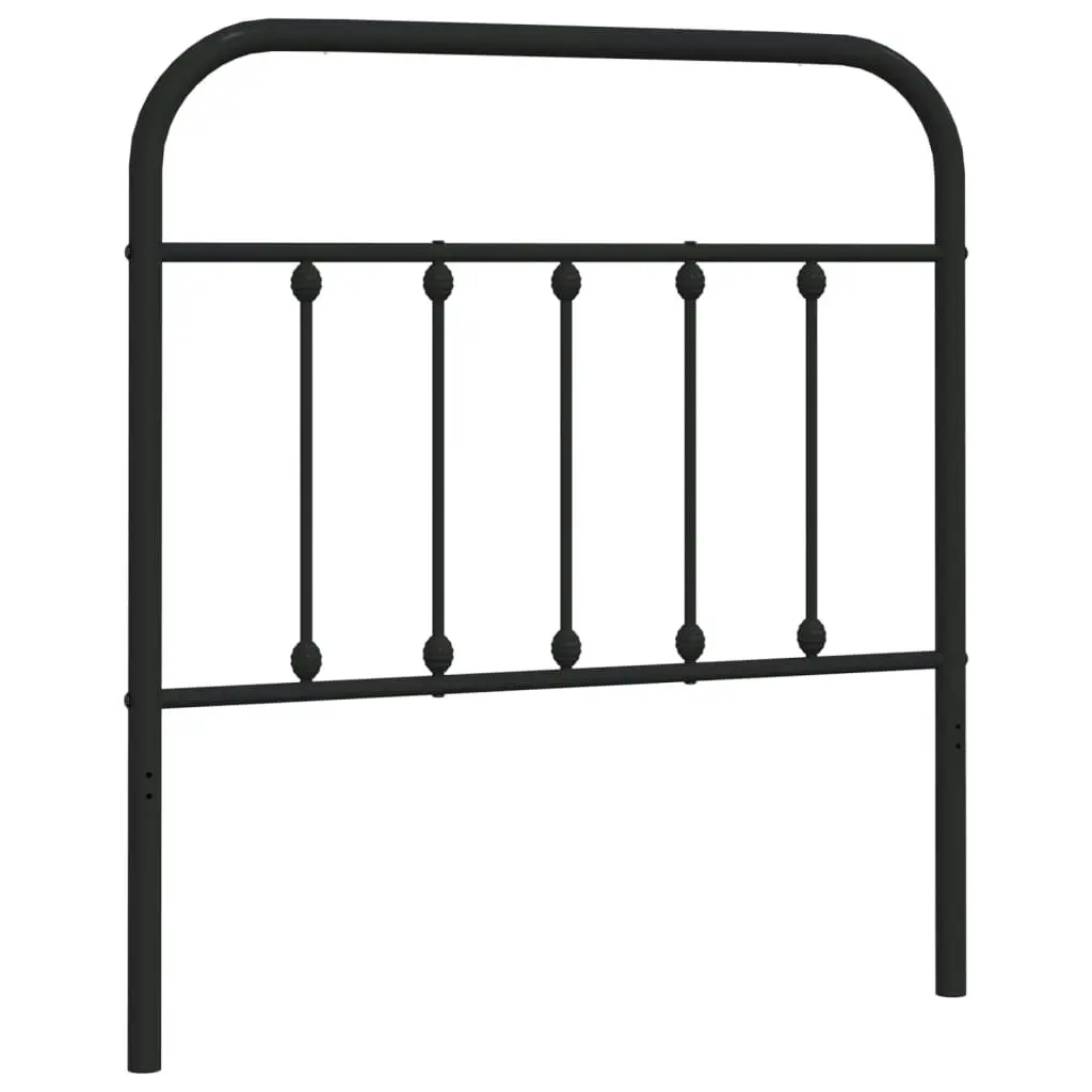 Metal Headboard Black 90 cm 352606