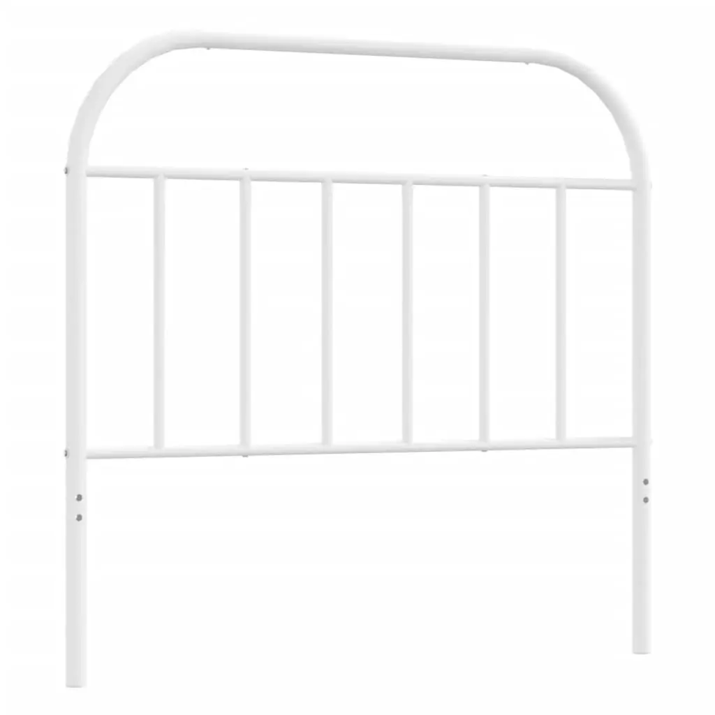 Metal Headboard White 107 cm 353714