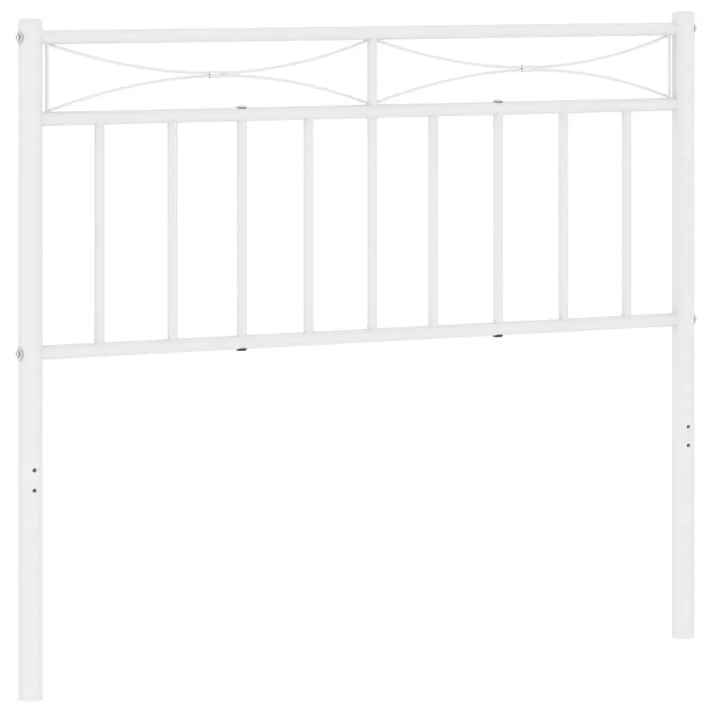 Metal Headboard White 107 cm 373770