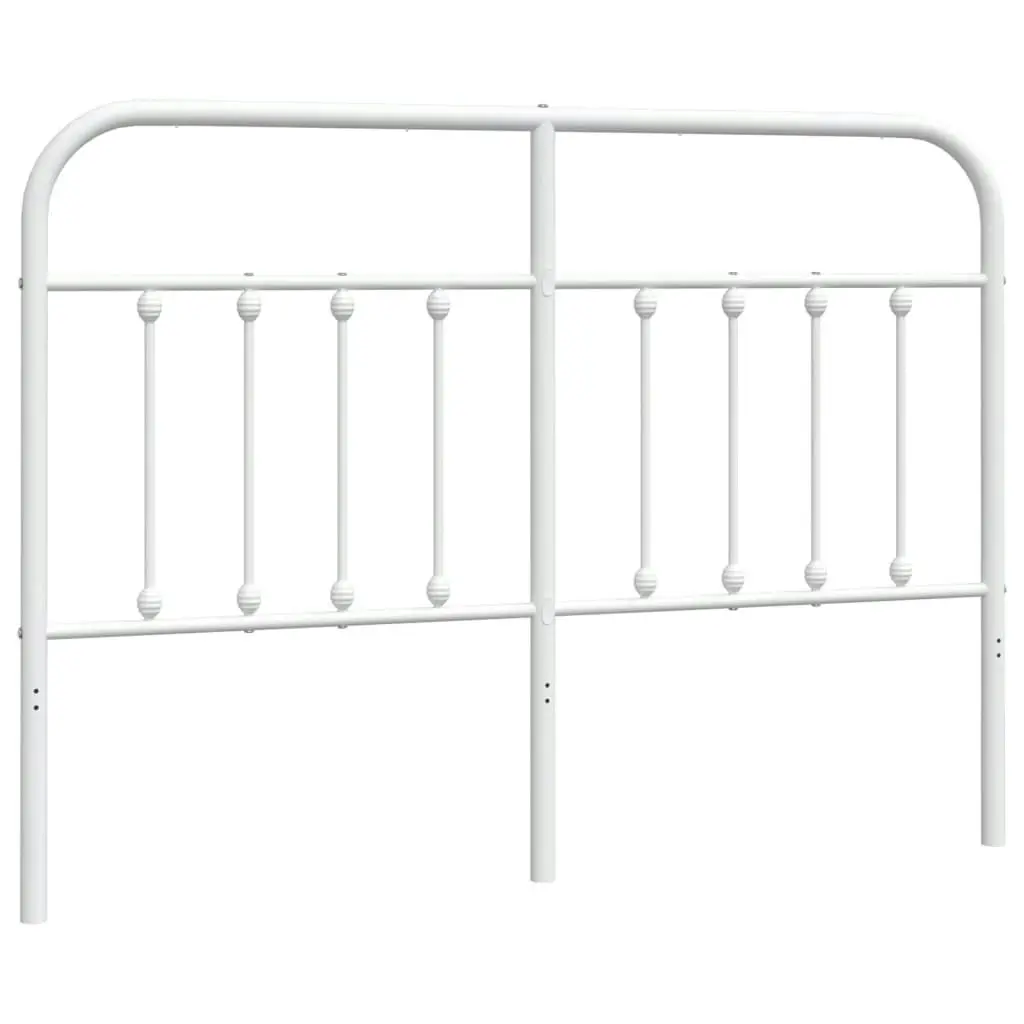 Metal Headboard White 137 cm 352659