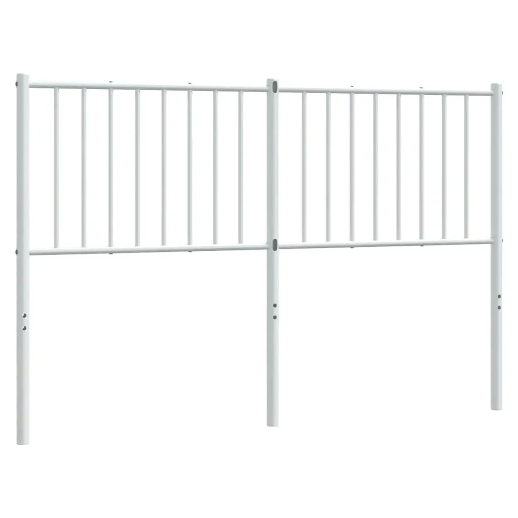 Metal Headboard White 137 cm 350963