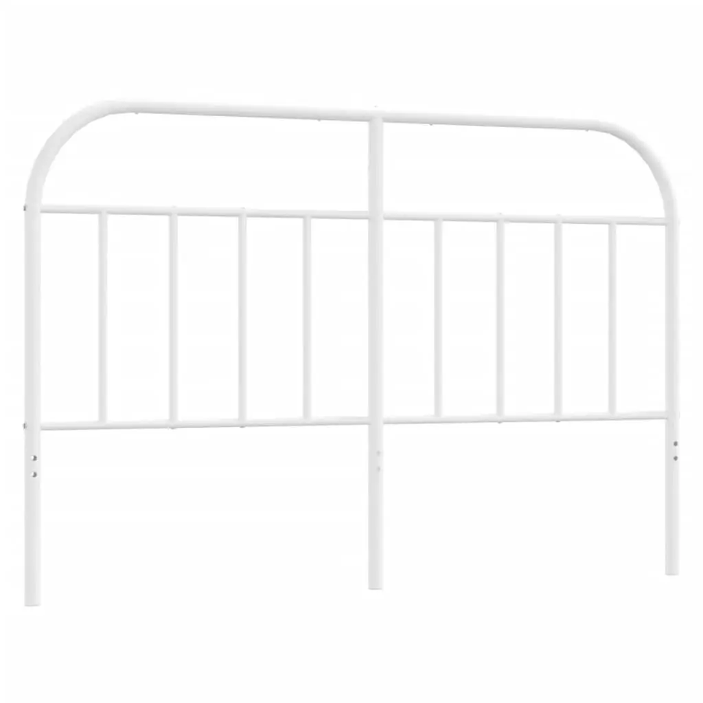 Metal Headboard White 137 cm 353716