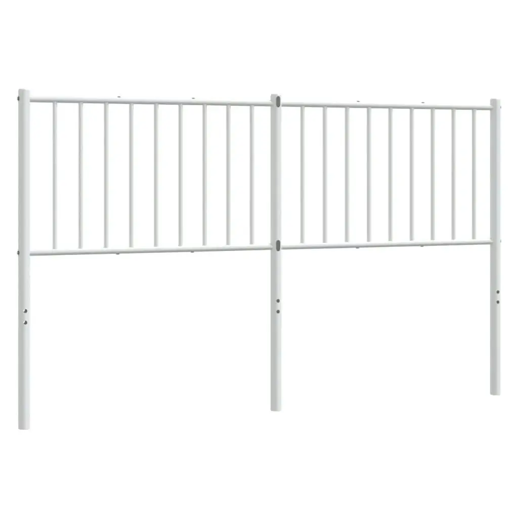 Metal Headboard White 152 cm 350965