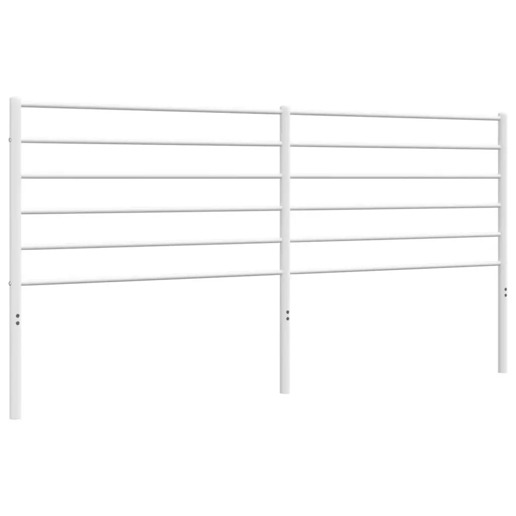 Metal Headboard White 183 cm King 352404