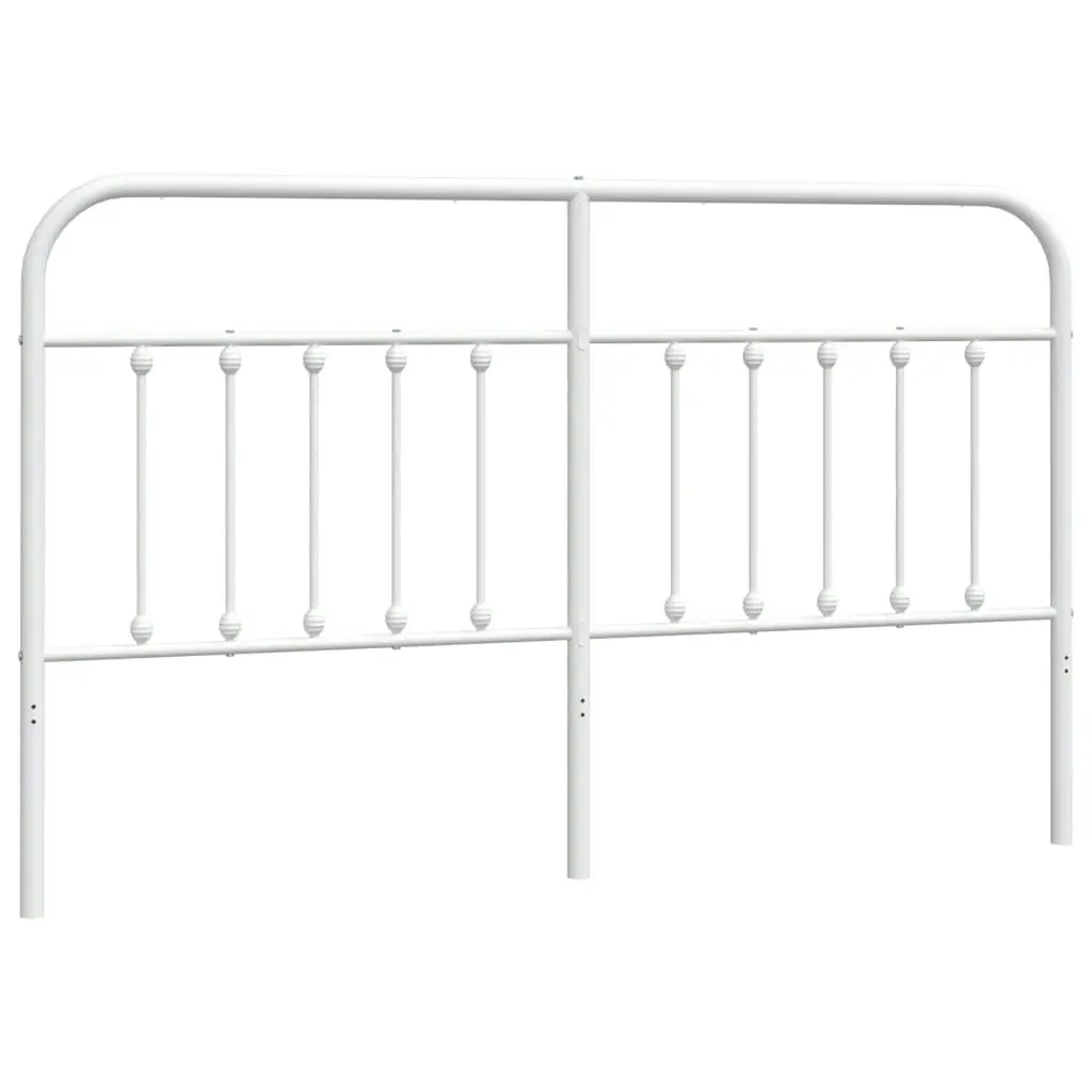 Metal Headboard White 183 cm King 352663