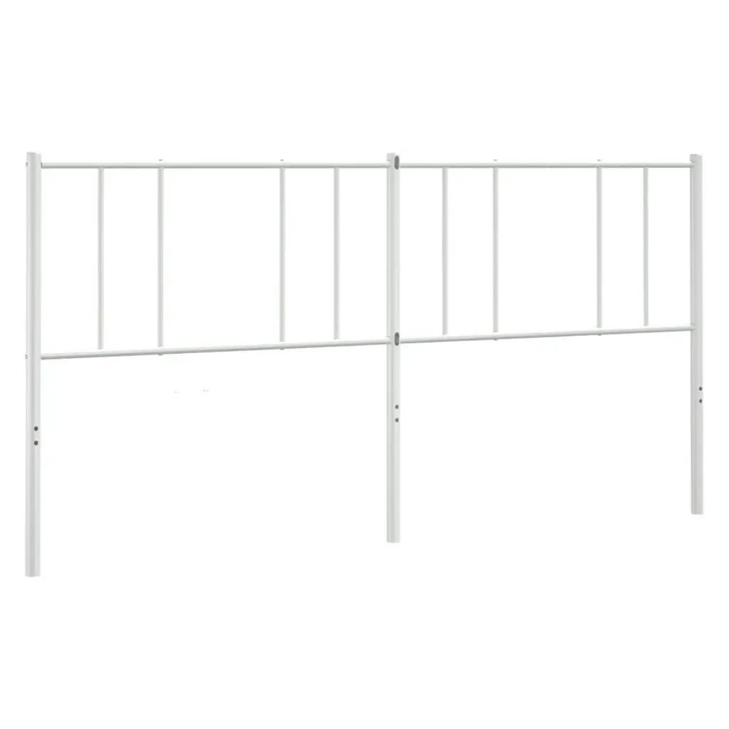 Metal Headboard White 183 cm King 352565