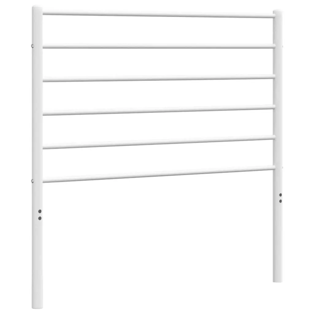 Metal Headboard White 90 cm 352396